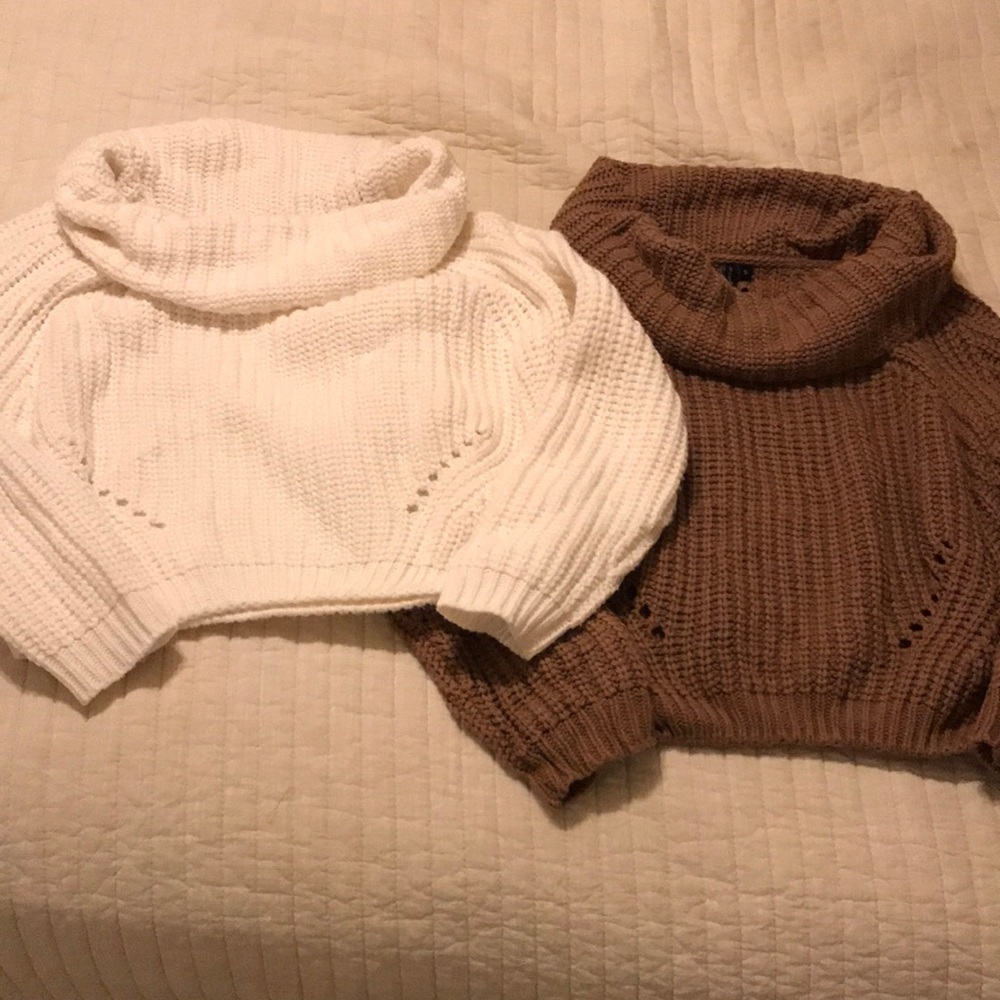 Moon and Madison cowl neck sweater bundle